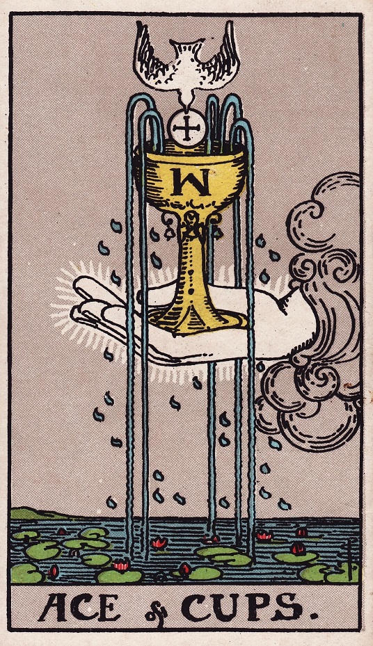 Two Of Swords AND Ace Of Cups Tarot Card Combination