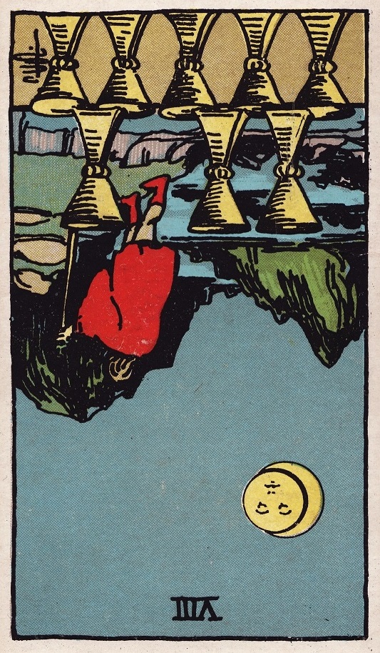 eight of cups reversed