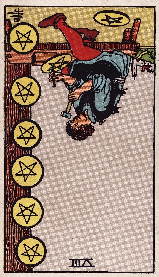 Eight of Pentacles Tarot Card Reversed Meaning