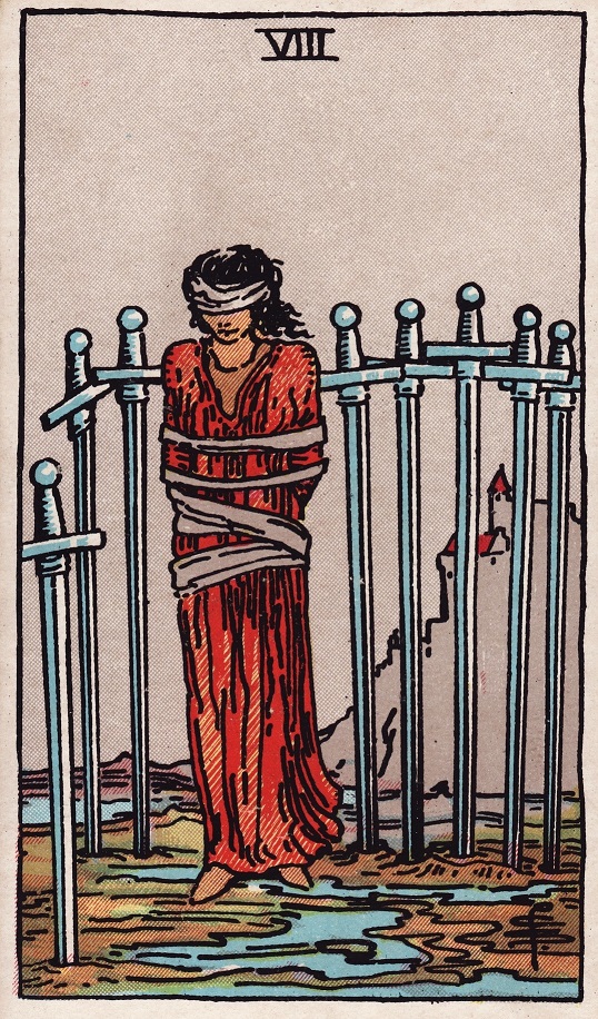 Eight of Swords Tarot Card Upright Meaning