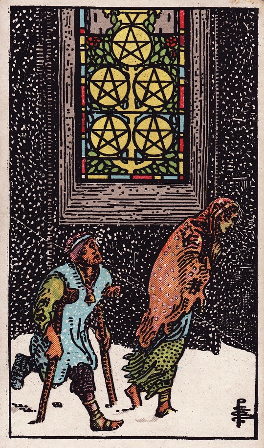 five of pentacles