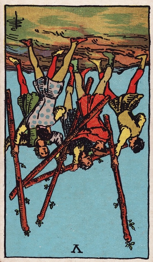 A Five Of Wands Reversed 