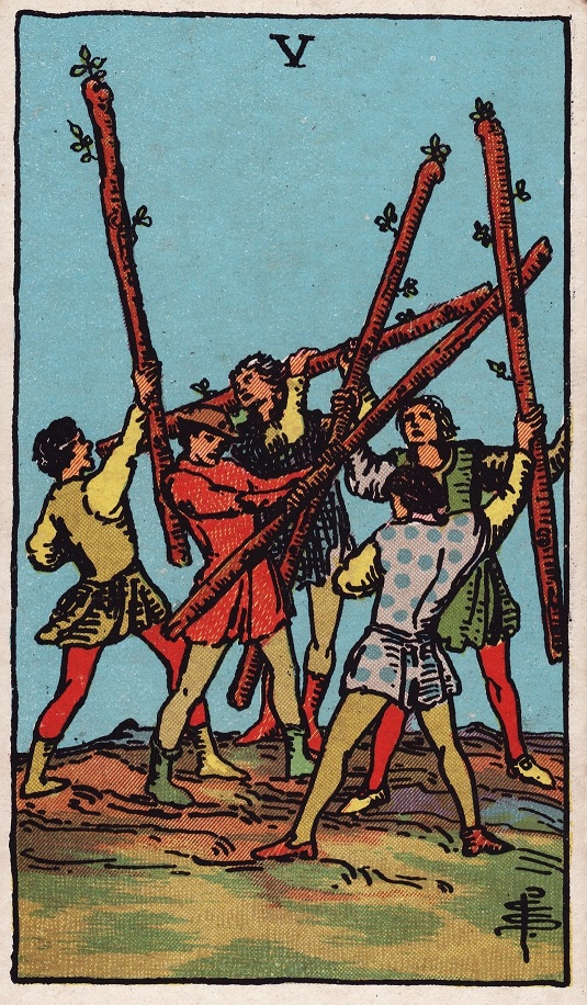 five of wands