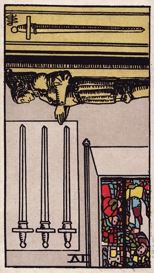 four of swords reversed