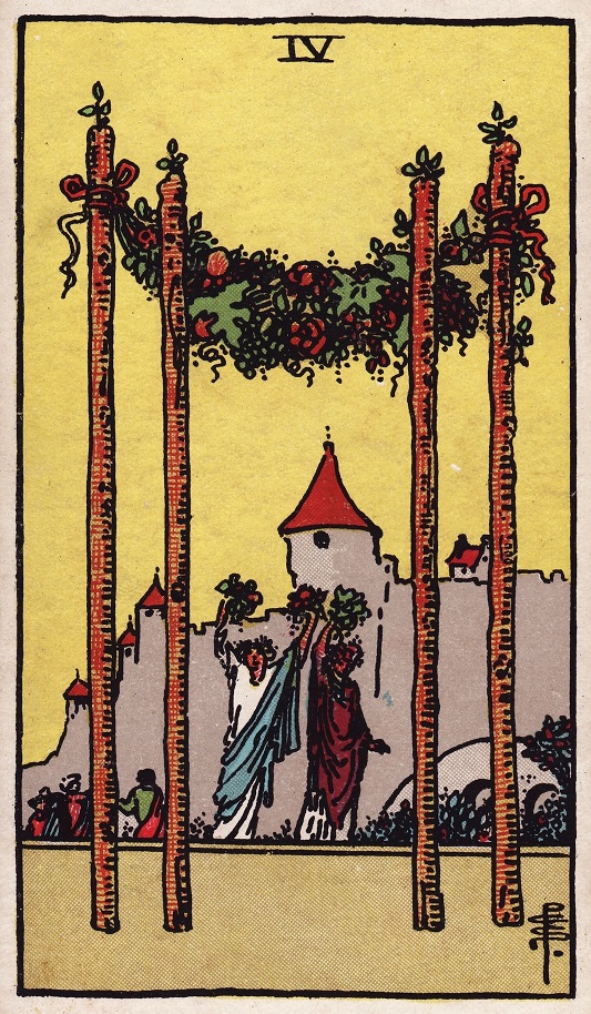 Four of Wands Tarot Card Upright Meaning