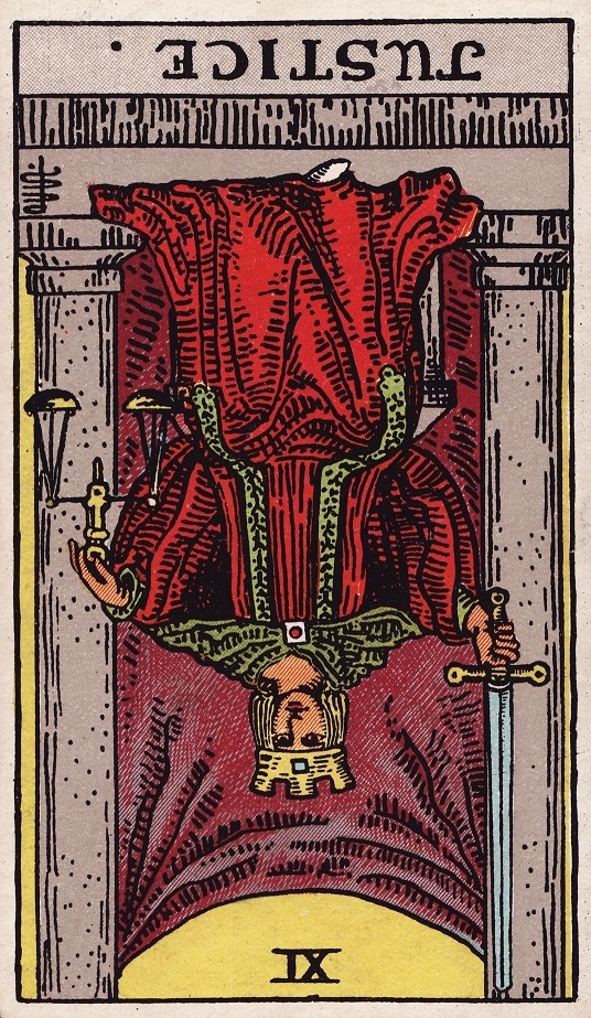 Justice Tarot Card Reversed Meaning