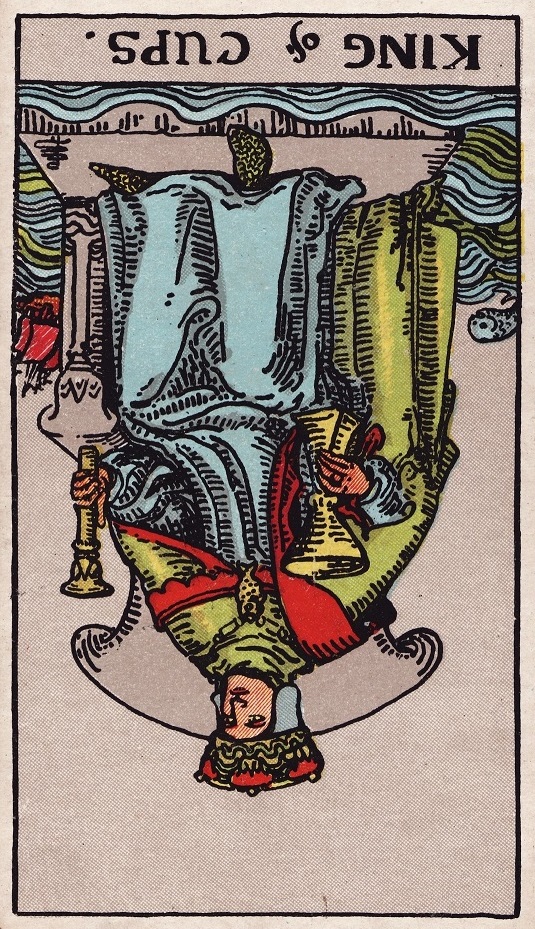 King Of Cups Reversed AND Temperance Reversed Tarot Cards Meaning