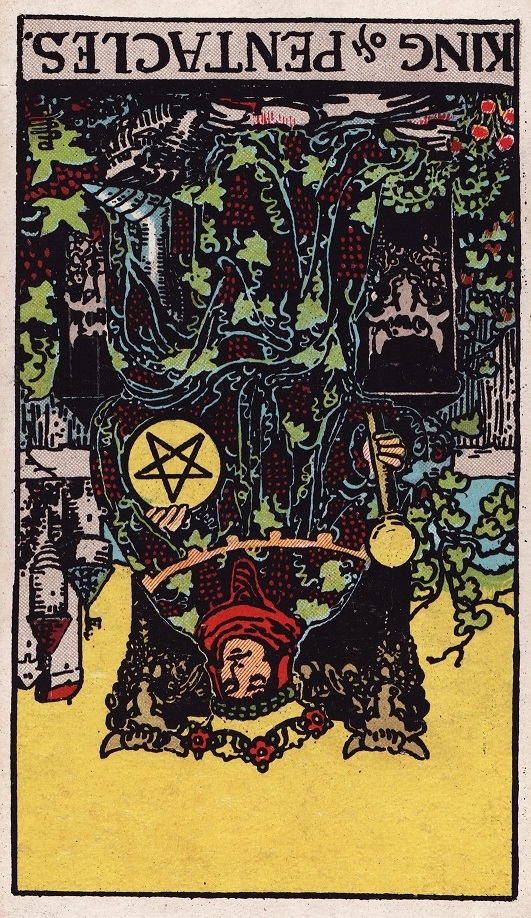 King of Pentacles Tarot Card Reversed Meaning