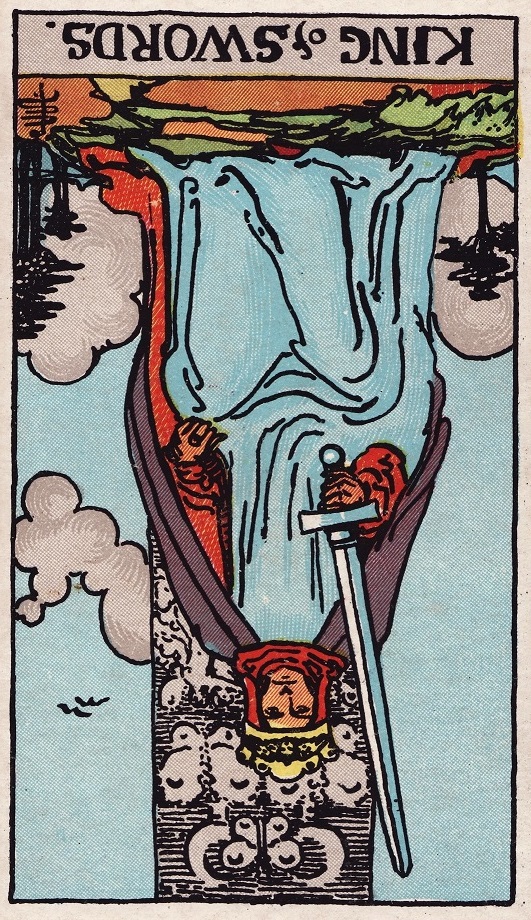 king of swords reversed