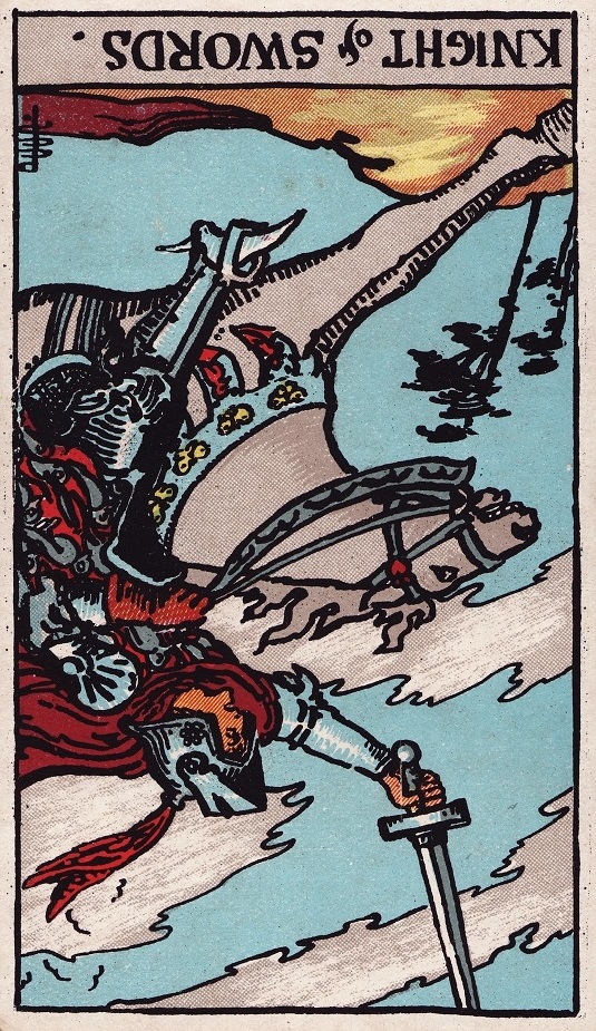 Knight of Swords Tarot Card Reversed Meaning