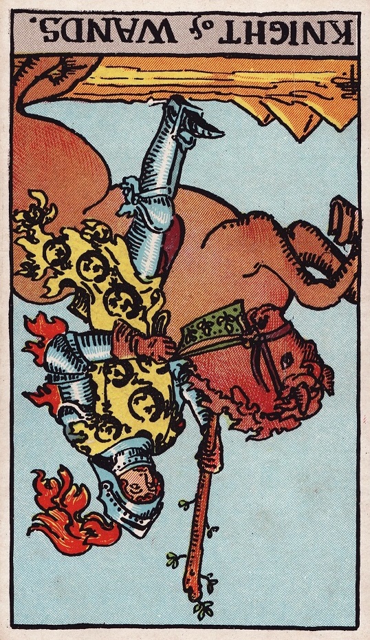 Knight of Wands Tarot Card Reversed Meaning