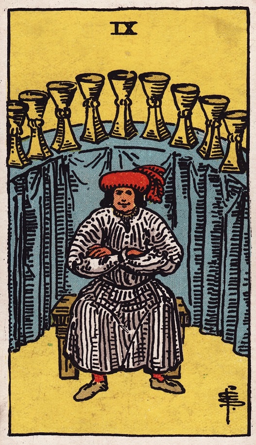 Nine of Cups Tarot Card Upright Meaning