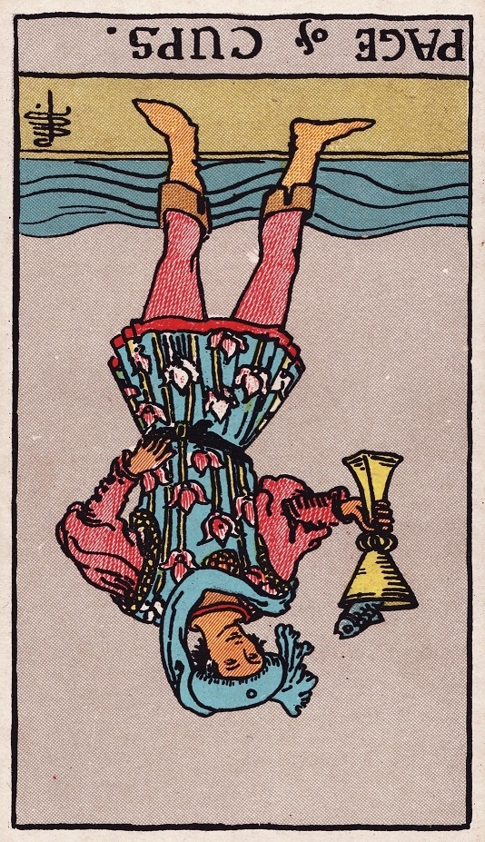 Page of Cups Tarot Card Reversed Meaning
