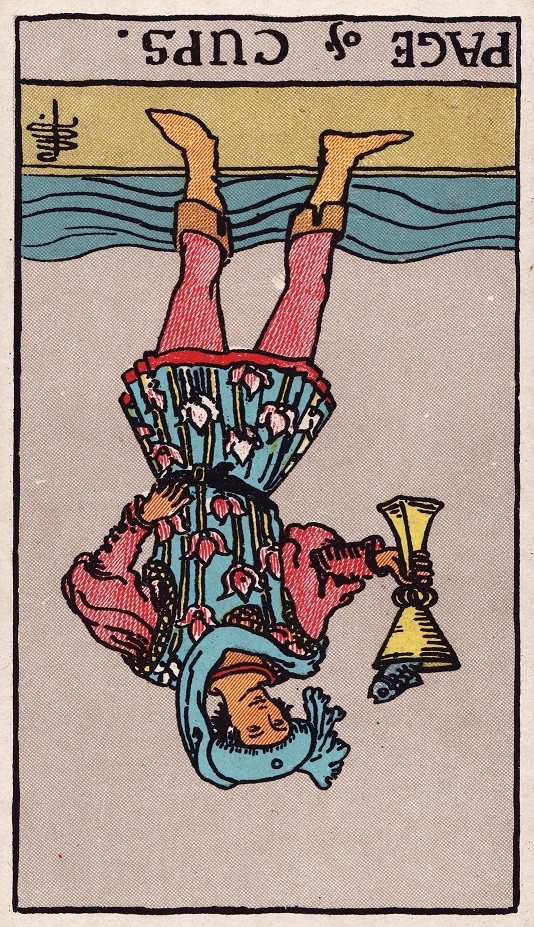 page of cups reversed