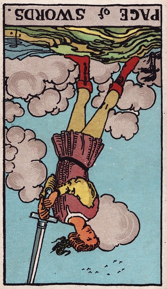 Page of Swords Tarot Card Reversed Meaning