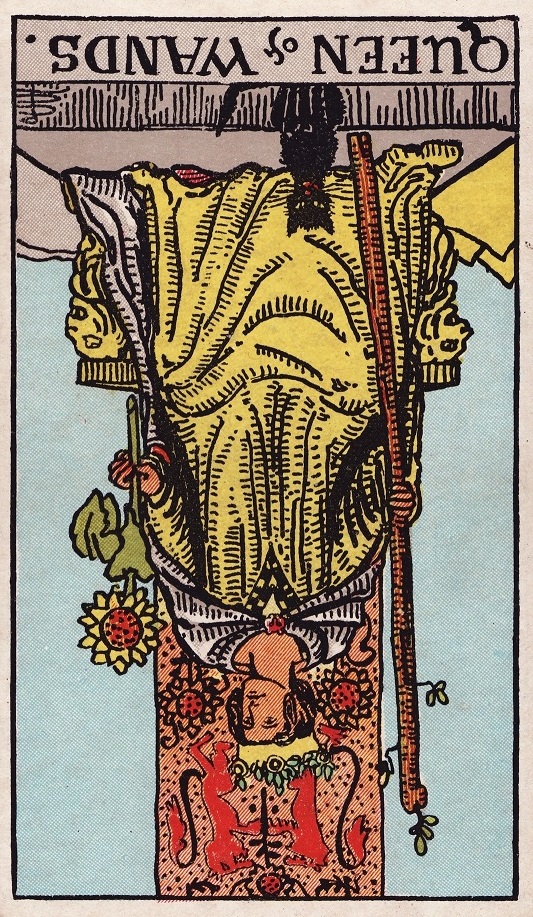 Queen of Wands Tarot Card Reversed Meaning