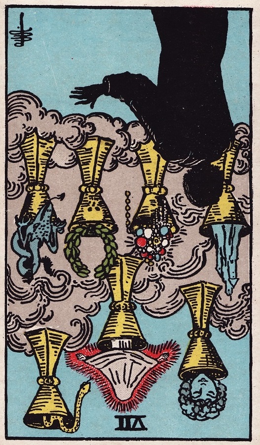 seven of cups reversed