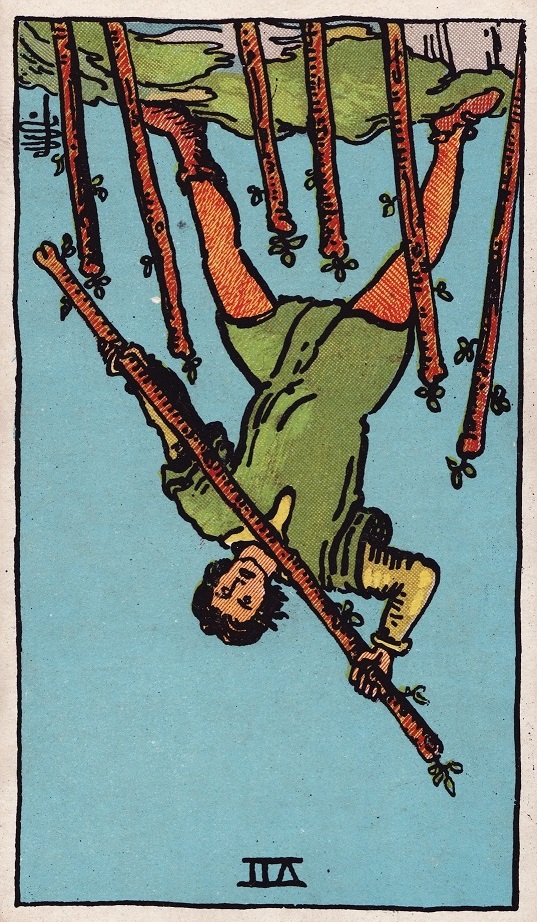 Seven of Wands Tarot Card Reversed Meaning