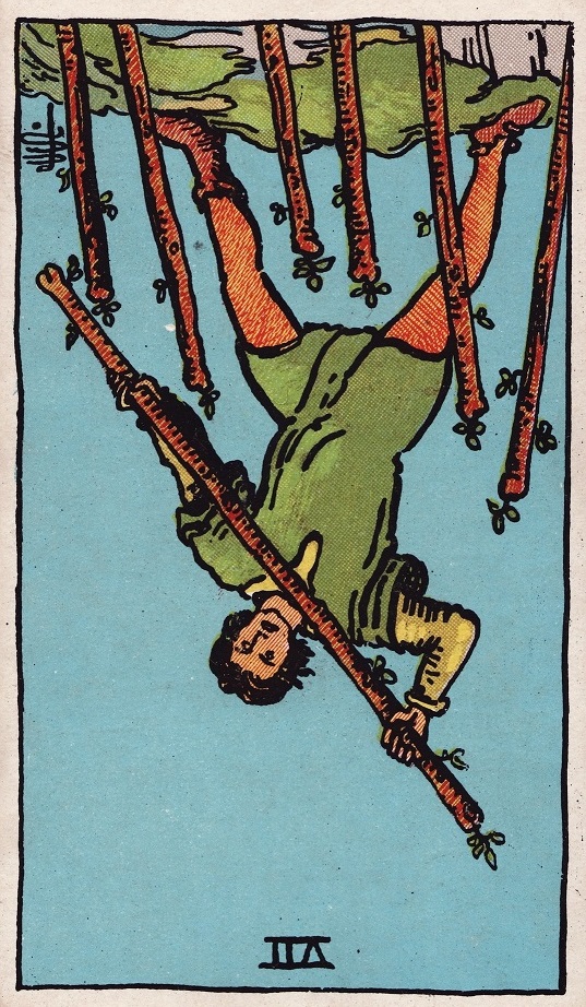 seven of wands reversed