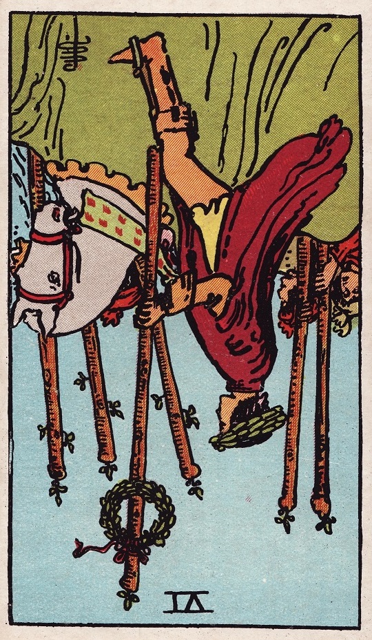 six of wands reversed