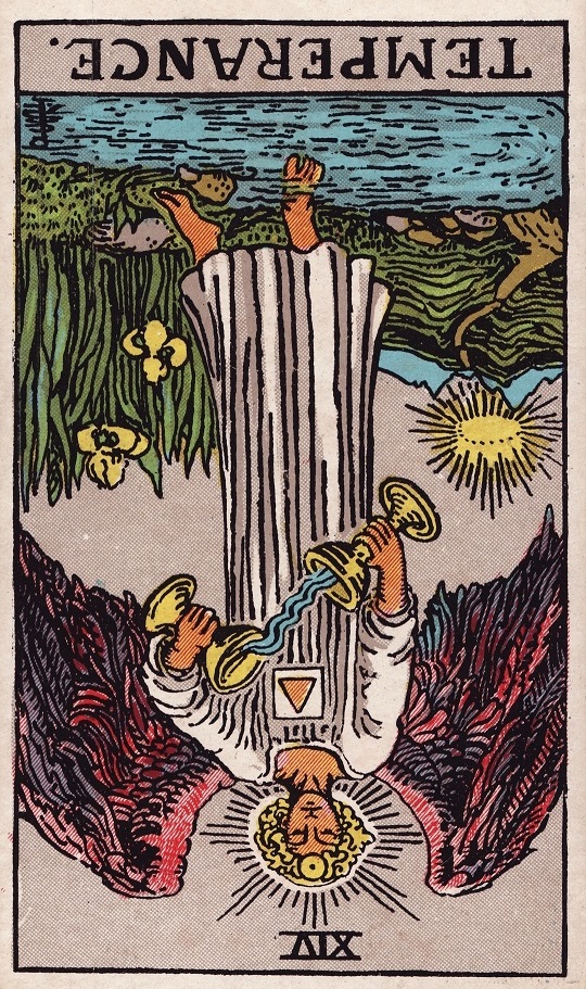 Temperance Reversed AND The Fool Reversed Tarot Cards Meaning