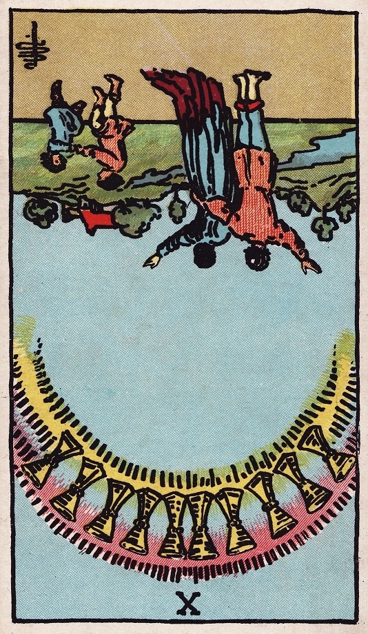 ten of cups reversed