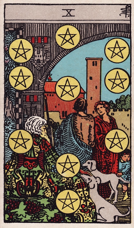 Ten of Pentacles Tarot Card Upright Meaning