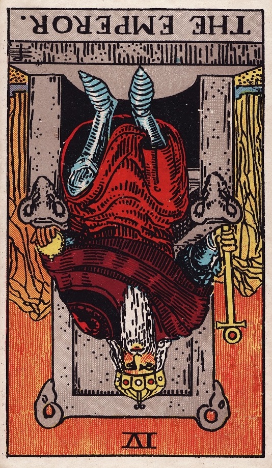 The Emperor Tarot Card Reversed Meaning