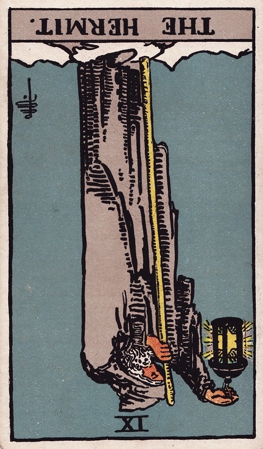 The Hermit Tarot Card Reversed Meaning