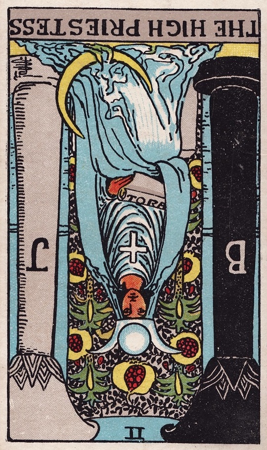 the high priestess reversed