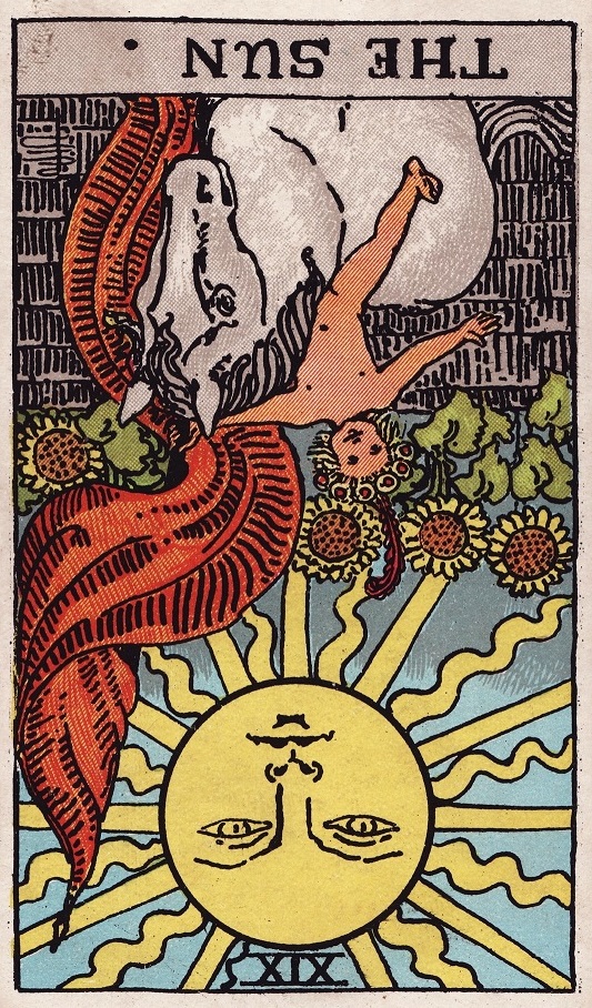 the sun reversed tarot card