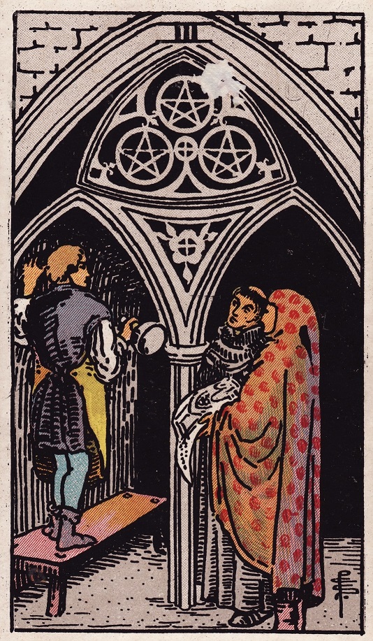 Three of Pentacles Tarot Card Upright Meaning