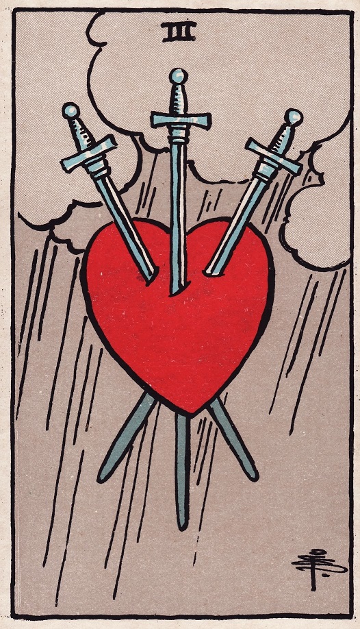 Three of Swords Tarot Card Upright Meaning