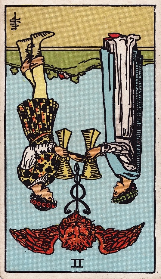 two of cups reversed