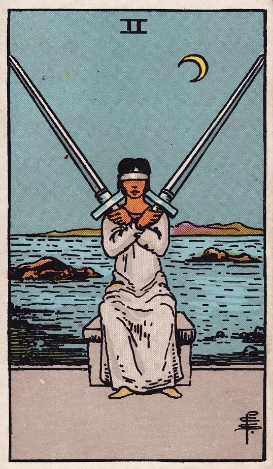 Two of Swords Tarot Card Upright Meaning