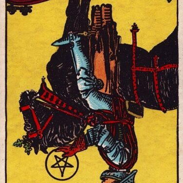 ab knight of pentacles reversed
