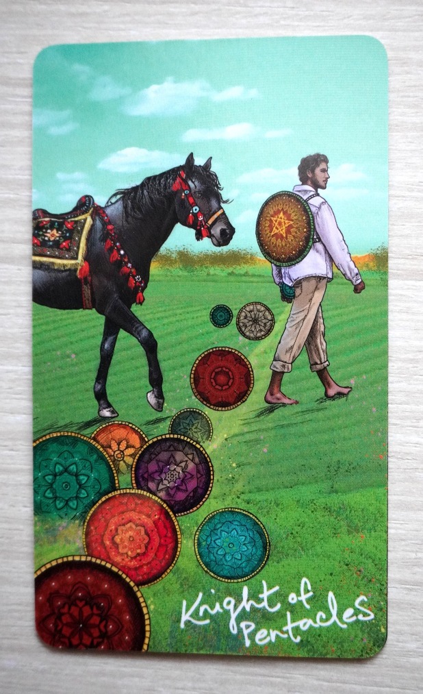 The Knight of Pentacles Tarot Card in a Reading About Love