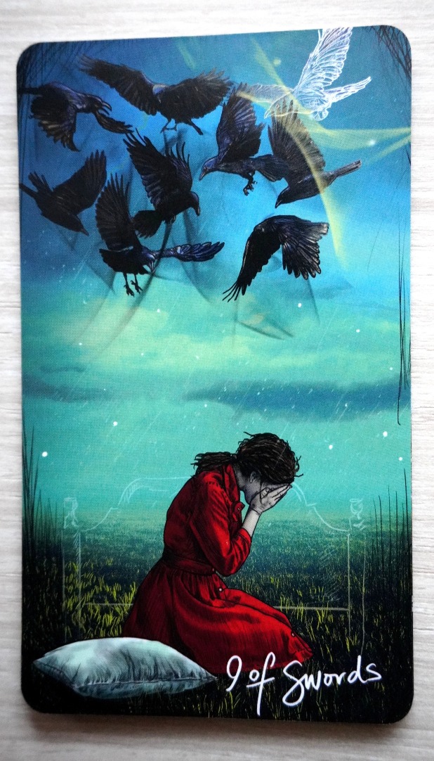 Nine of Swords Tarot Card Light Seer's Deck