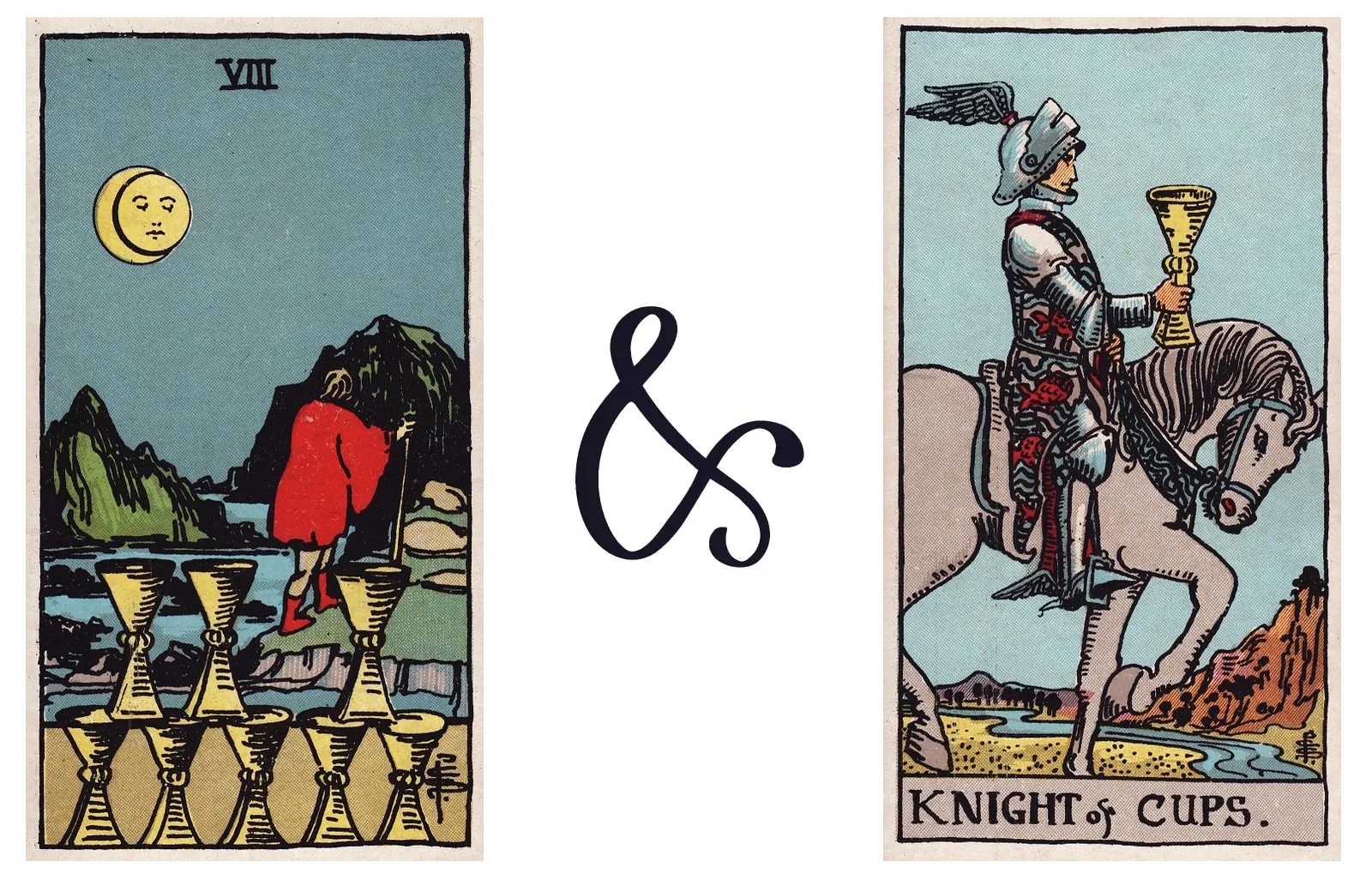 Eight of Cups and Knight of Cups