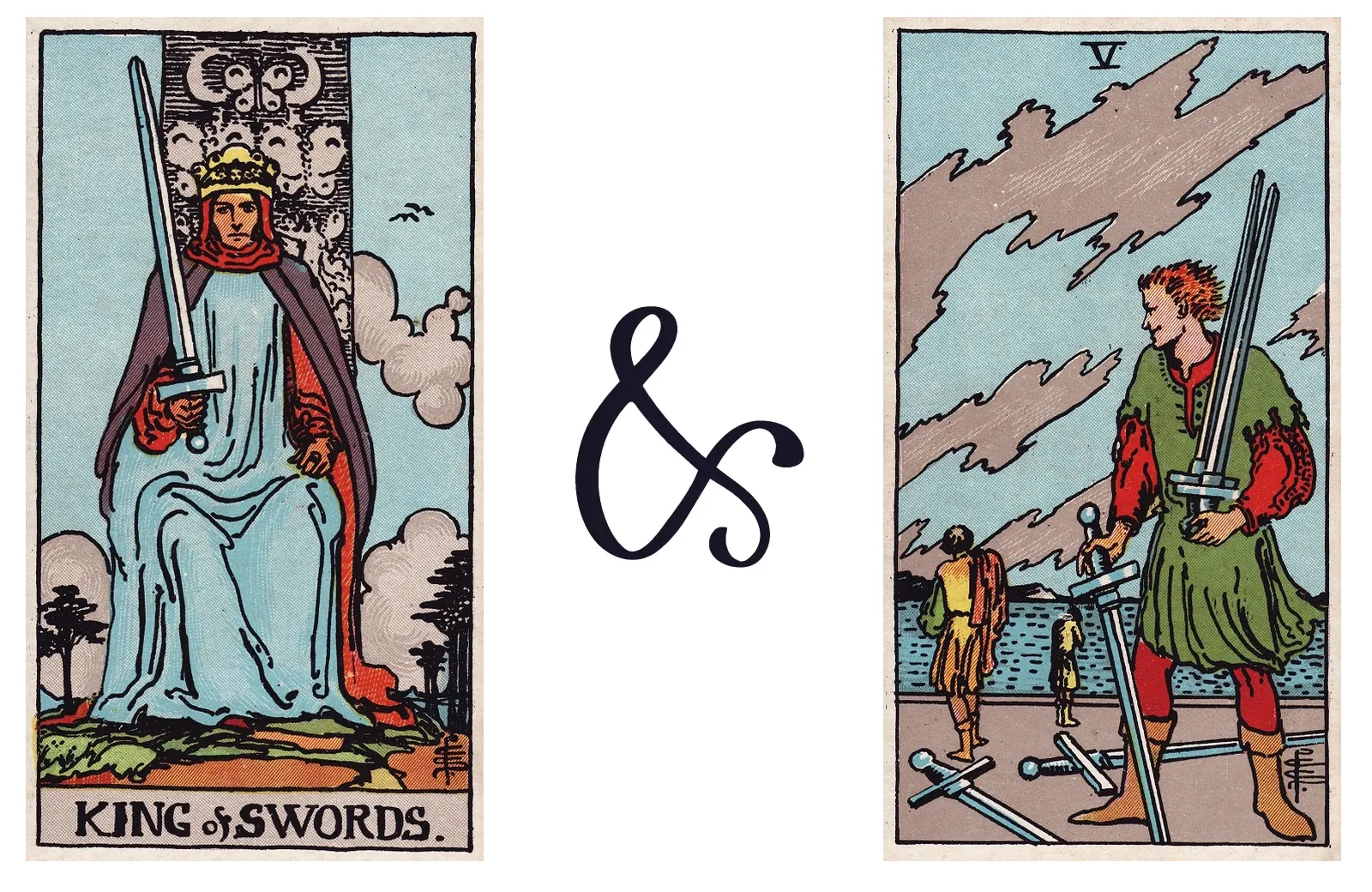 King of Swords and Five of Swords