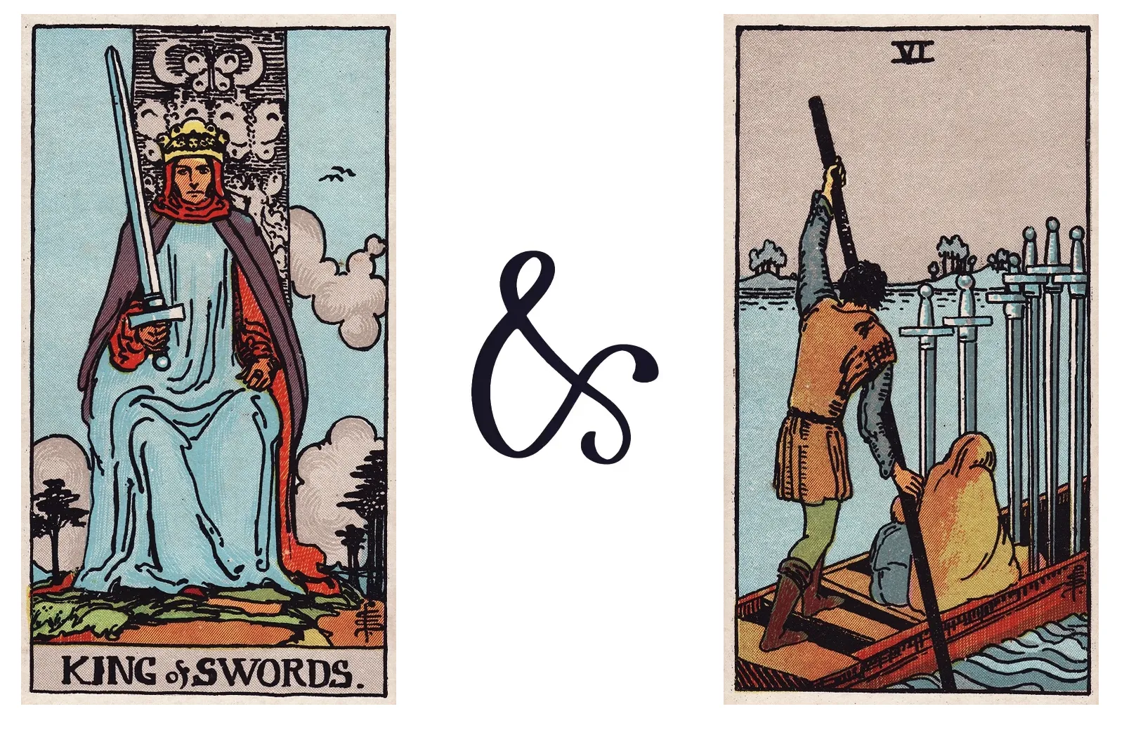 King of Swords and Six of Swords