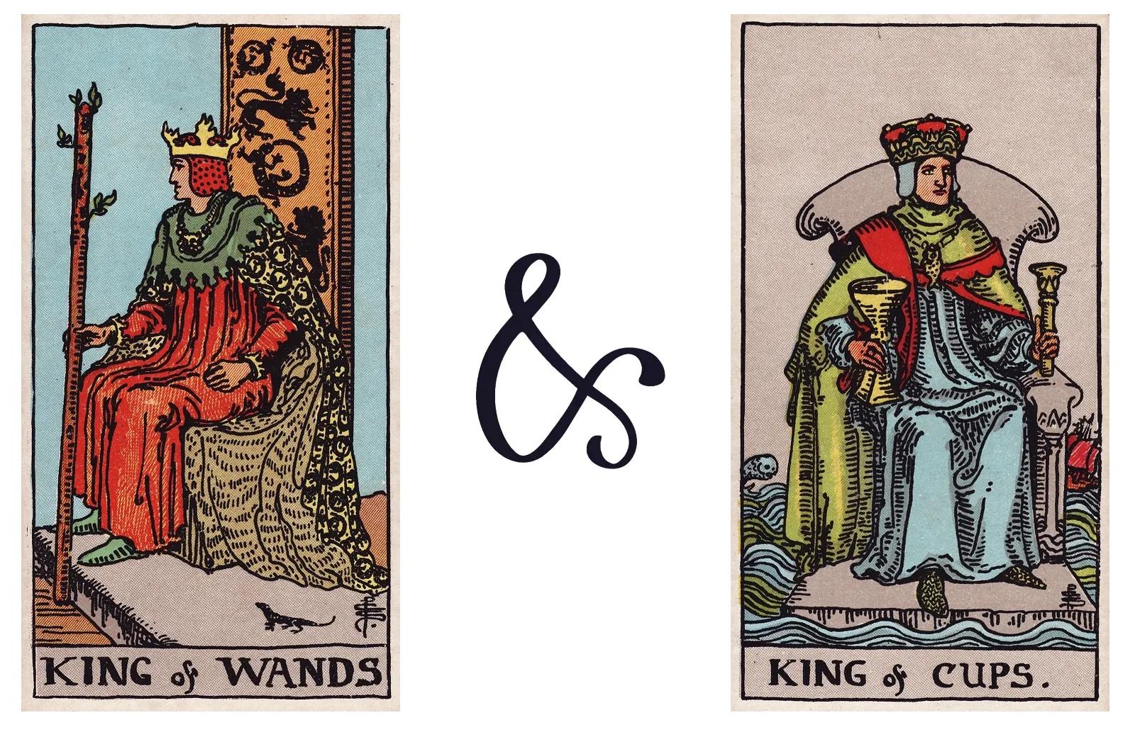 King of Wands and King of Cups
