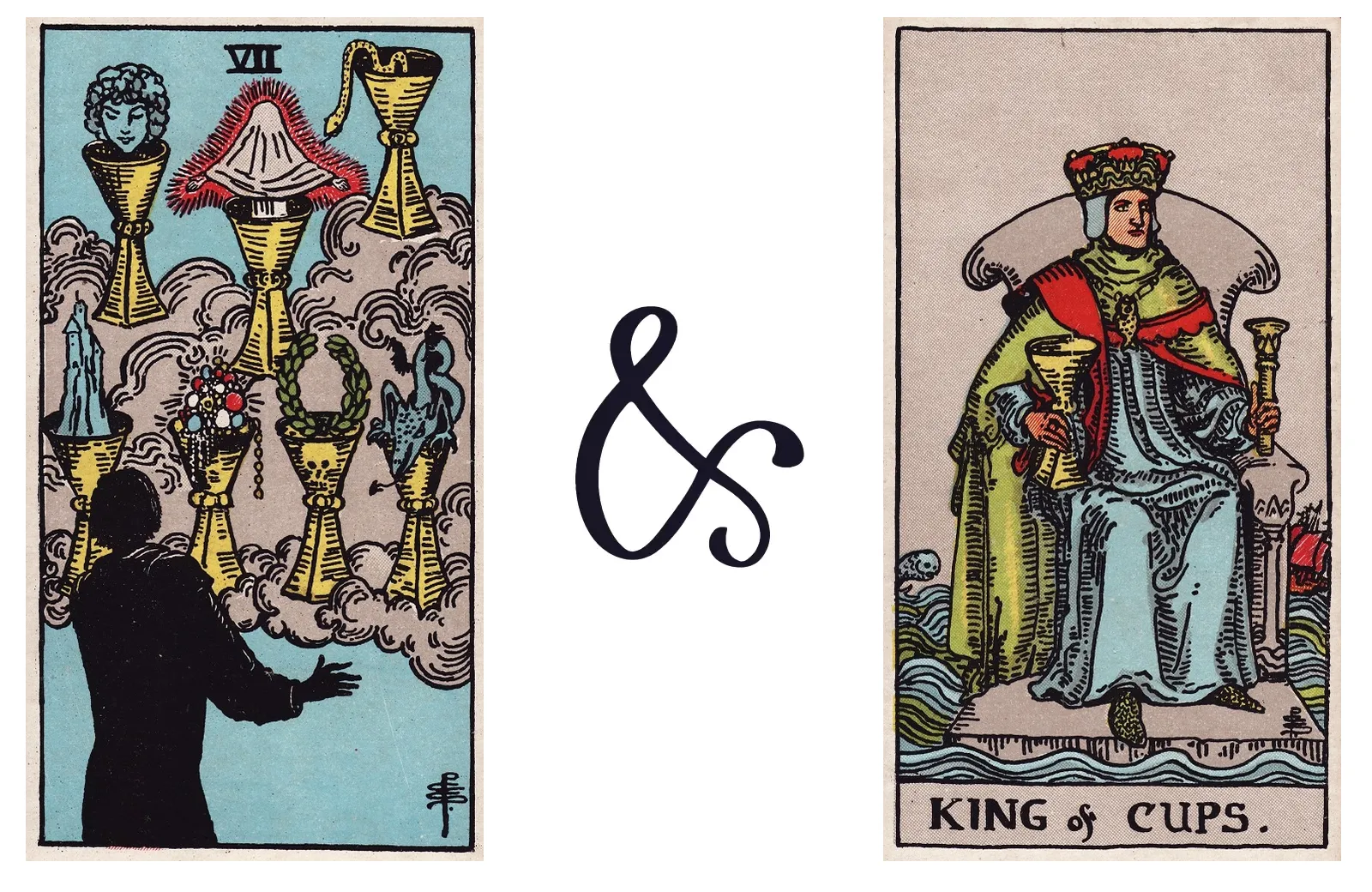 Seven of Cups and King of Cups