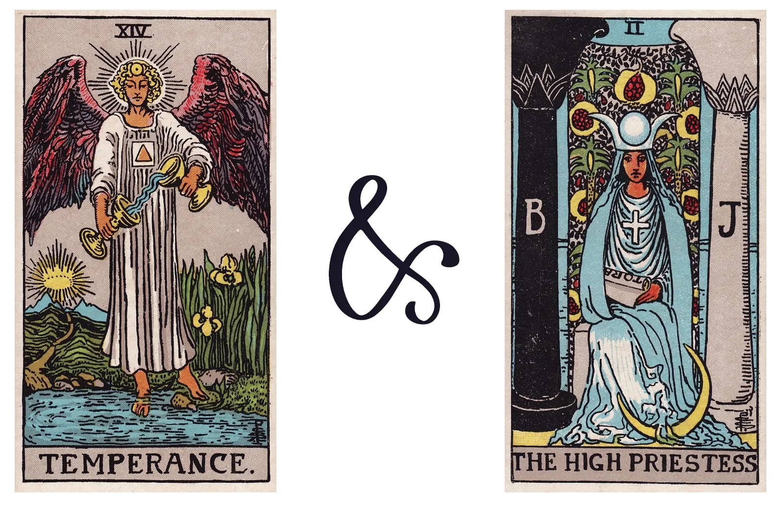 Temperance and The High Priestess