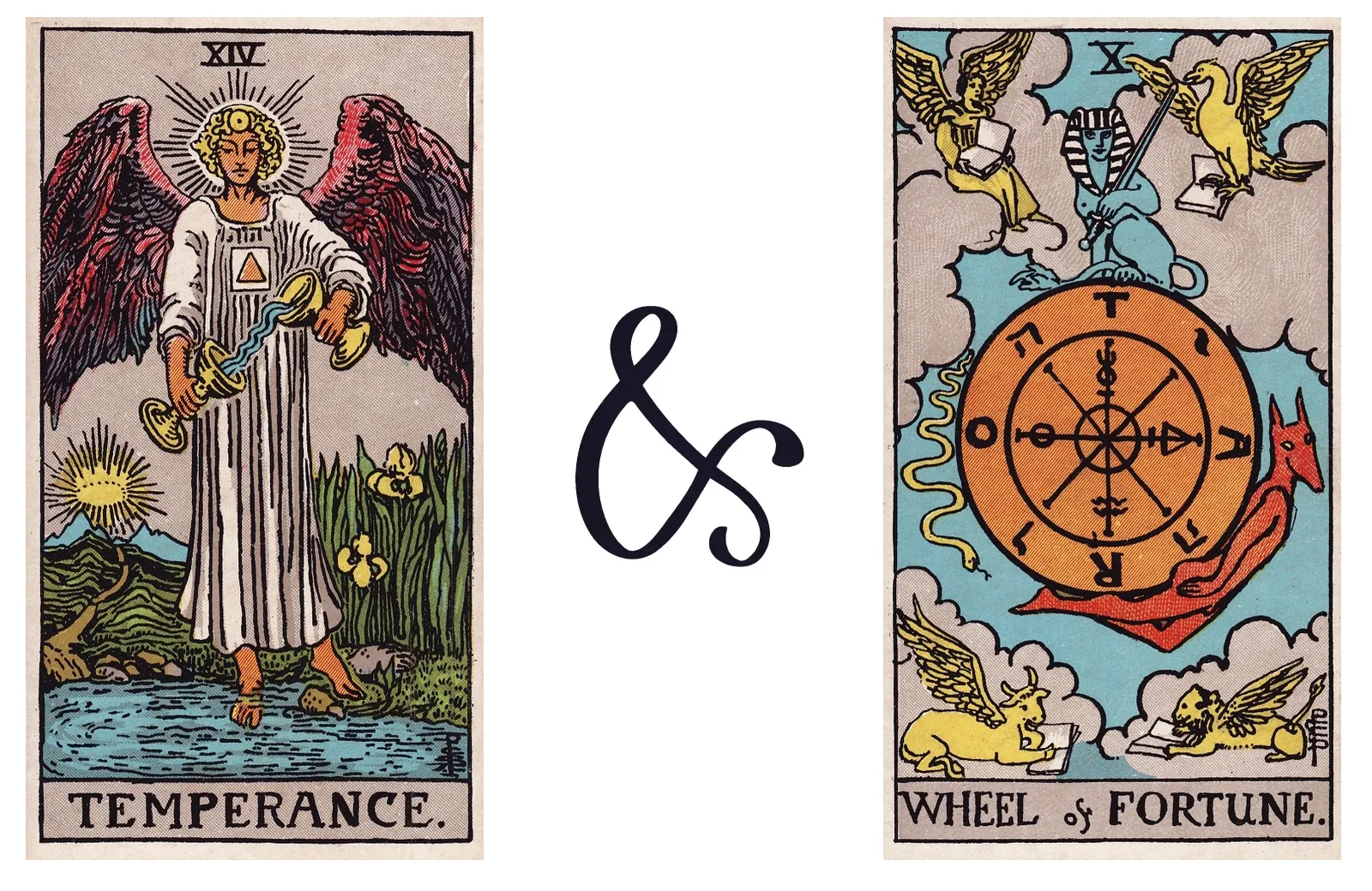 Temperance and Wheel of Fortune