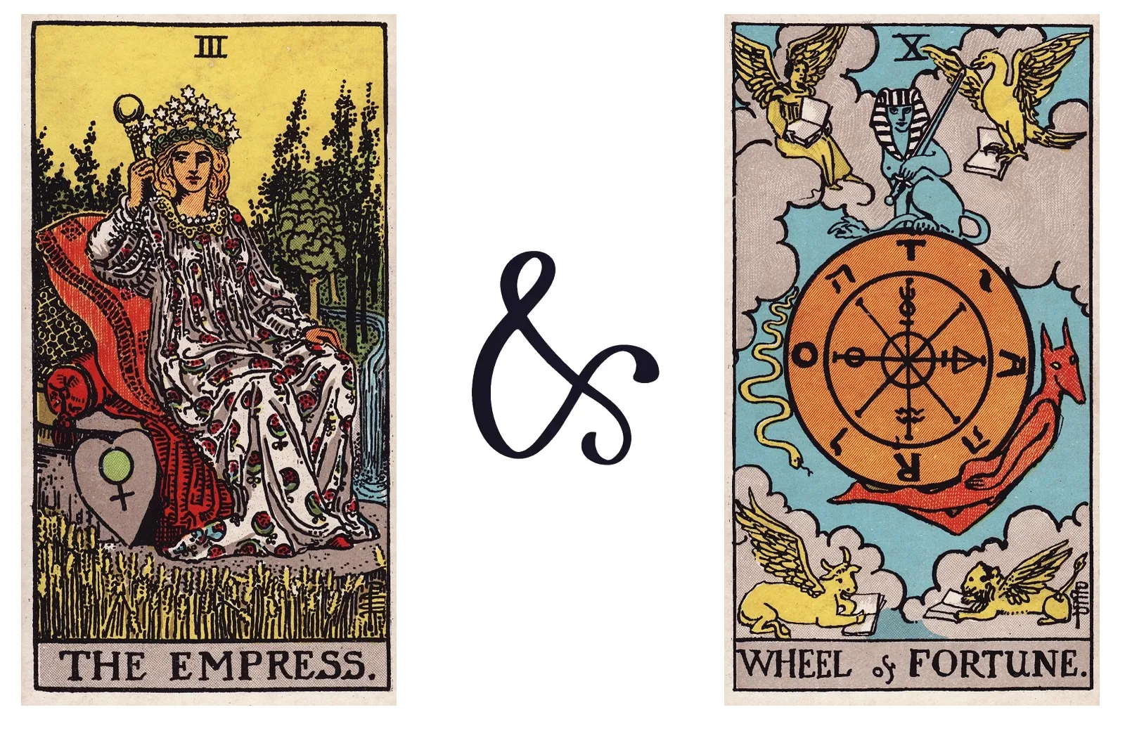 The Empress and Wheel of Fortune