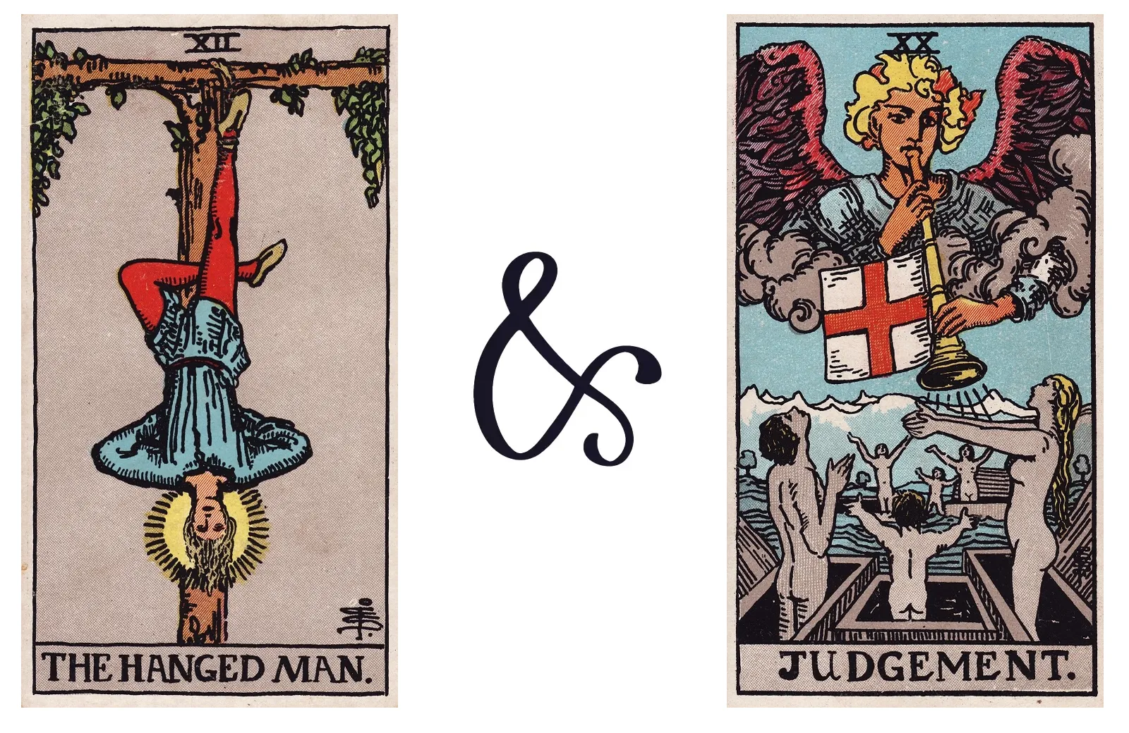 The Hanged Man and Judgement