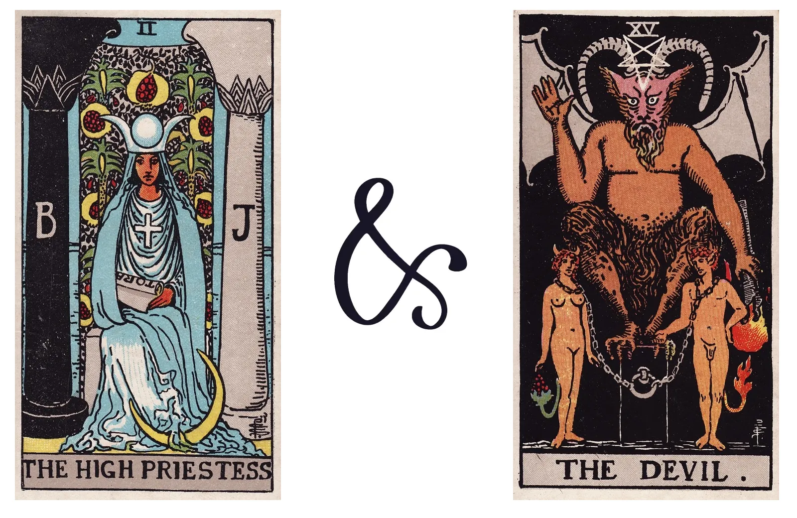The High Priestess and The Devil