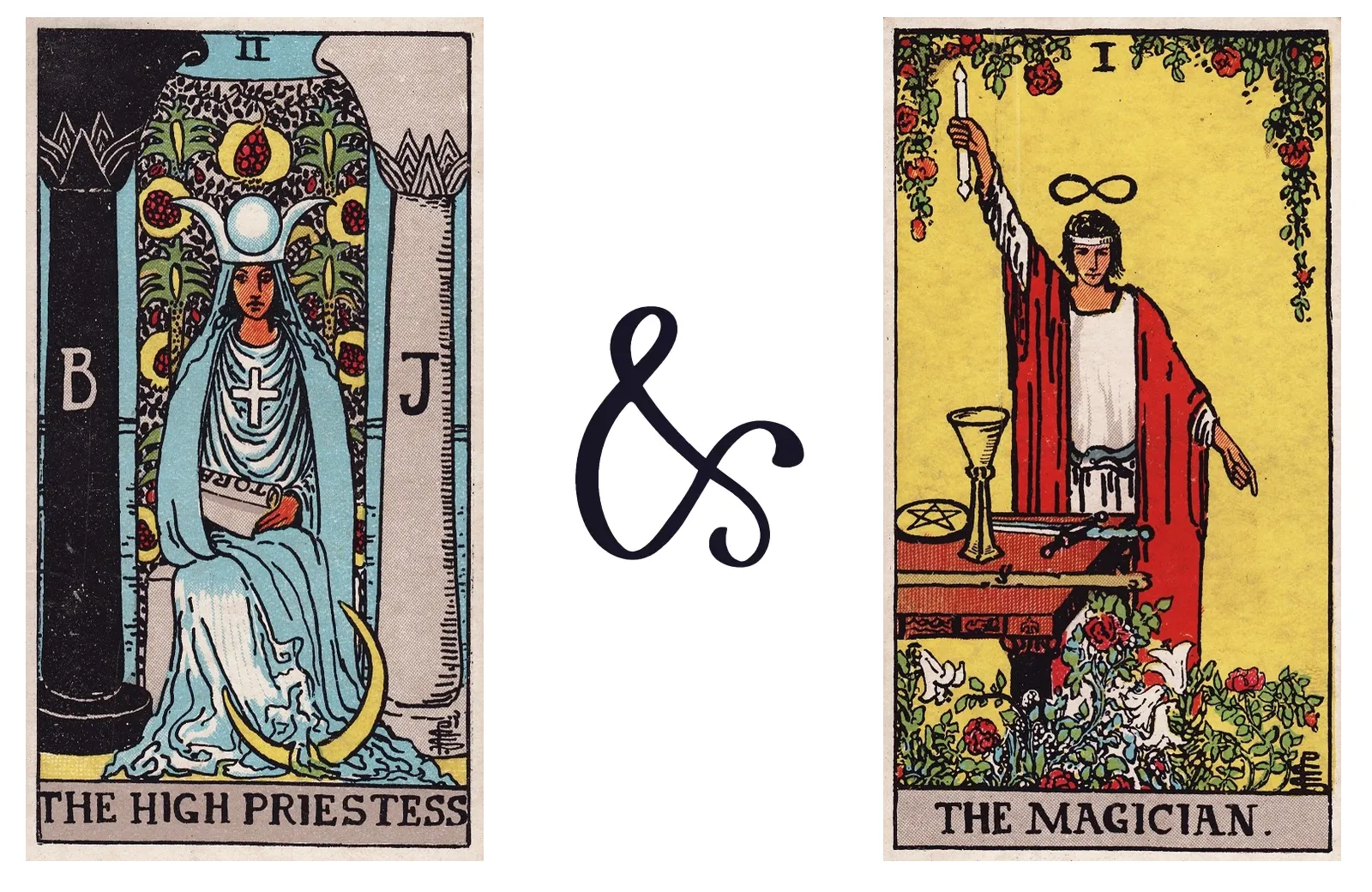 The High Priestess and The Magician