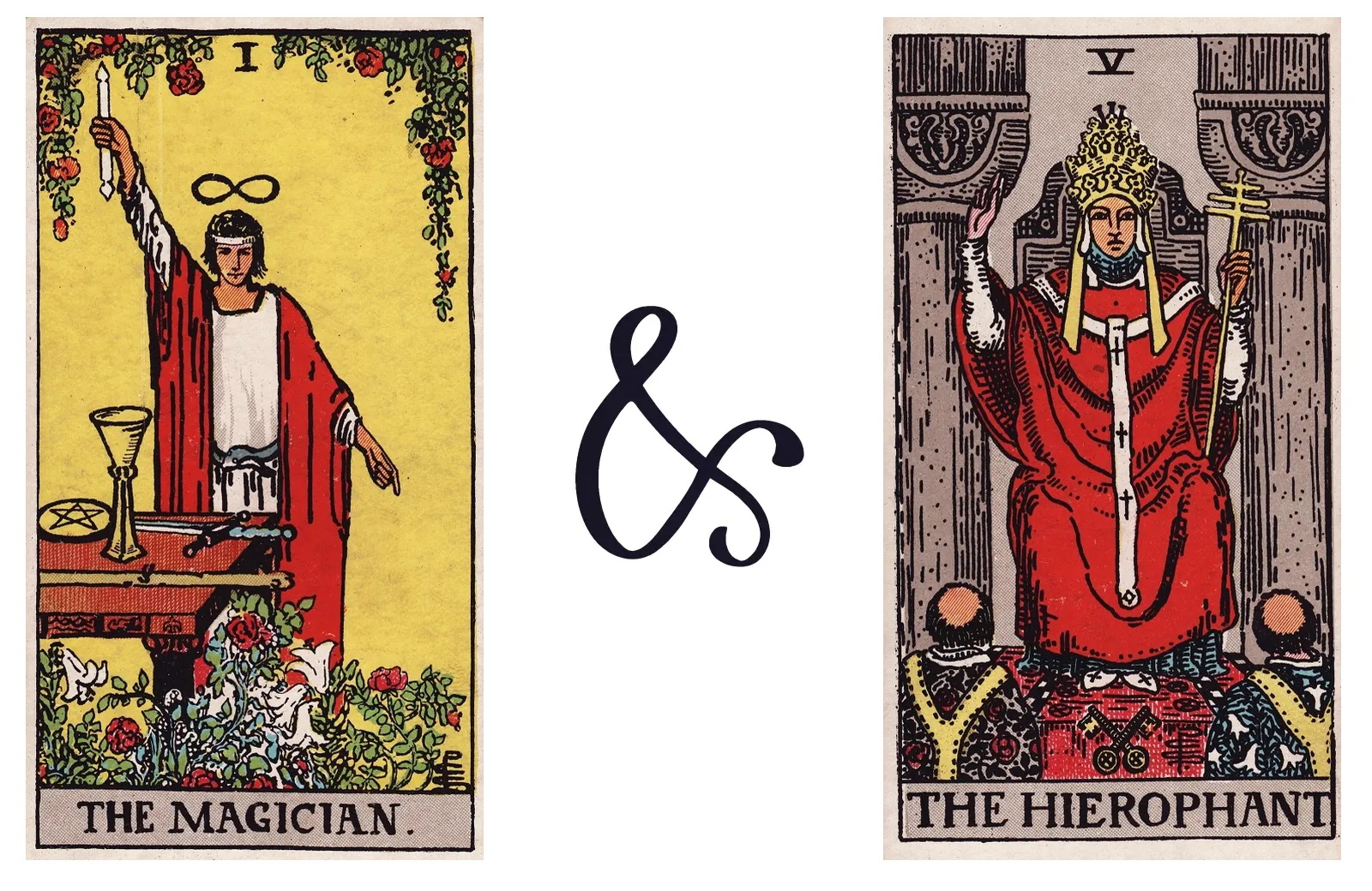 The Magician and The Hierophant